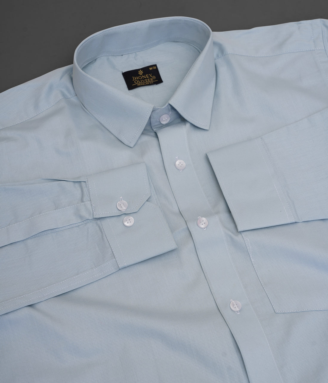 Light Blue Formal Shirt – Premium Regular Fit Stylish Office Wear Shirt