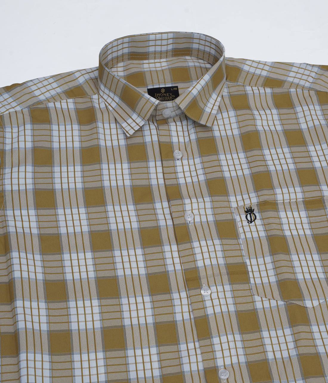Comfortable Mirage Blue And Mercury White Plaid  Premium Cotton Shirt
