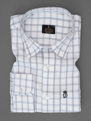 Regular Fit Check Men's Soft Cotton Shirt – Lightweight, Breathable & Durable Everyday Wear