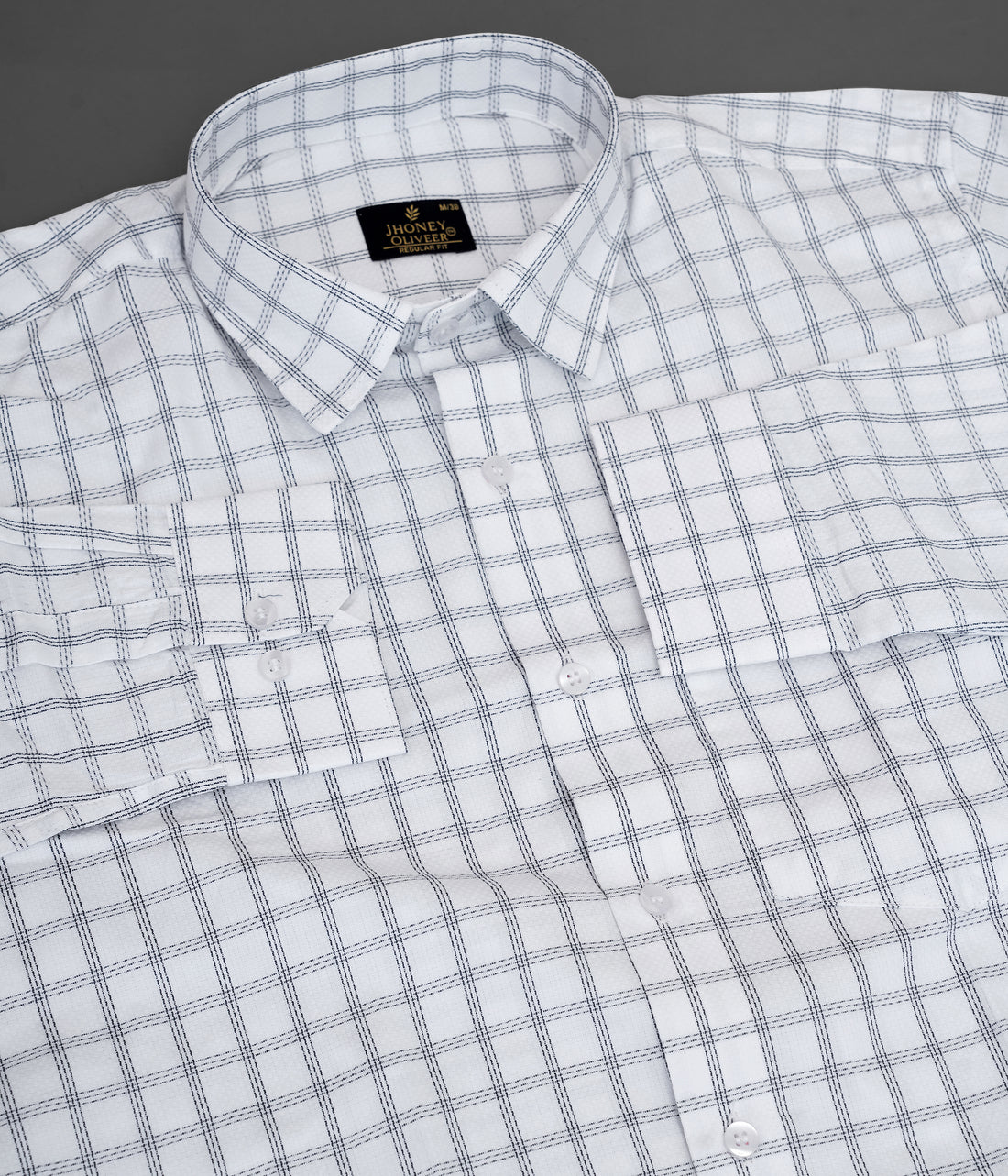 Regular Fit Check Men's Soft Cotton Shirt – Lightweight, Breathable & Durable Everyday Wear
