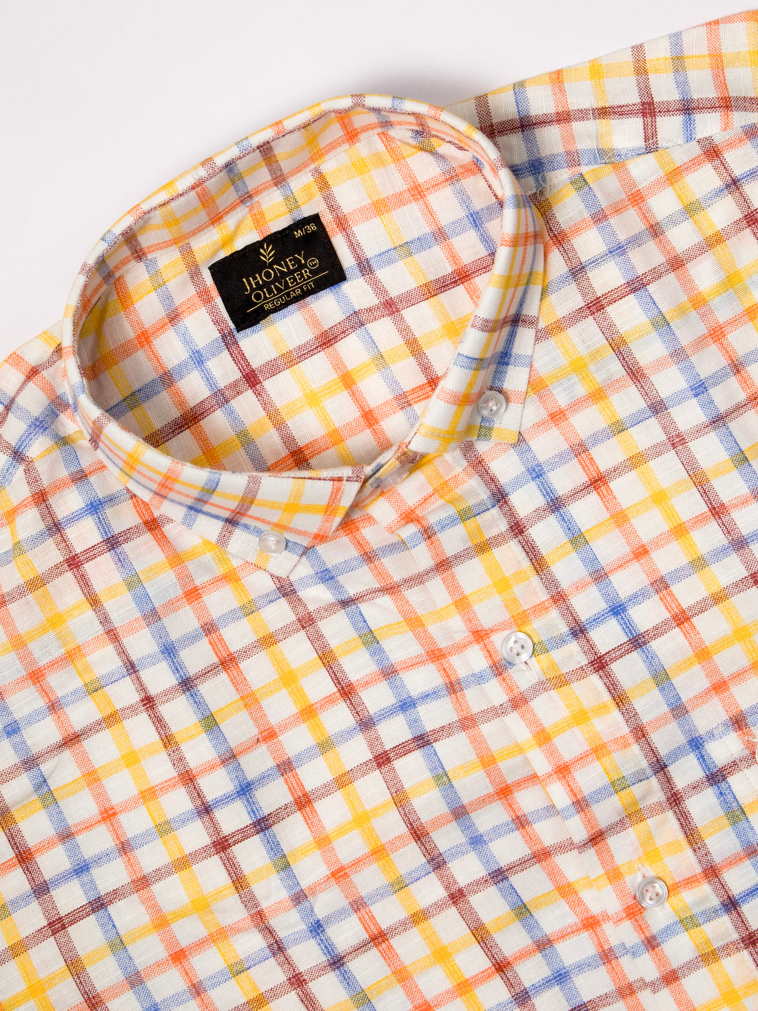 Vintage Multicolor Check Cotton Casual Shirt for Men