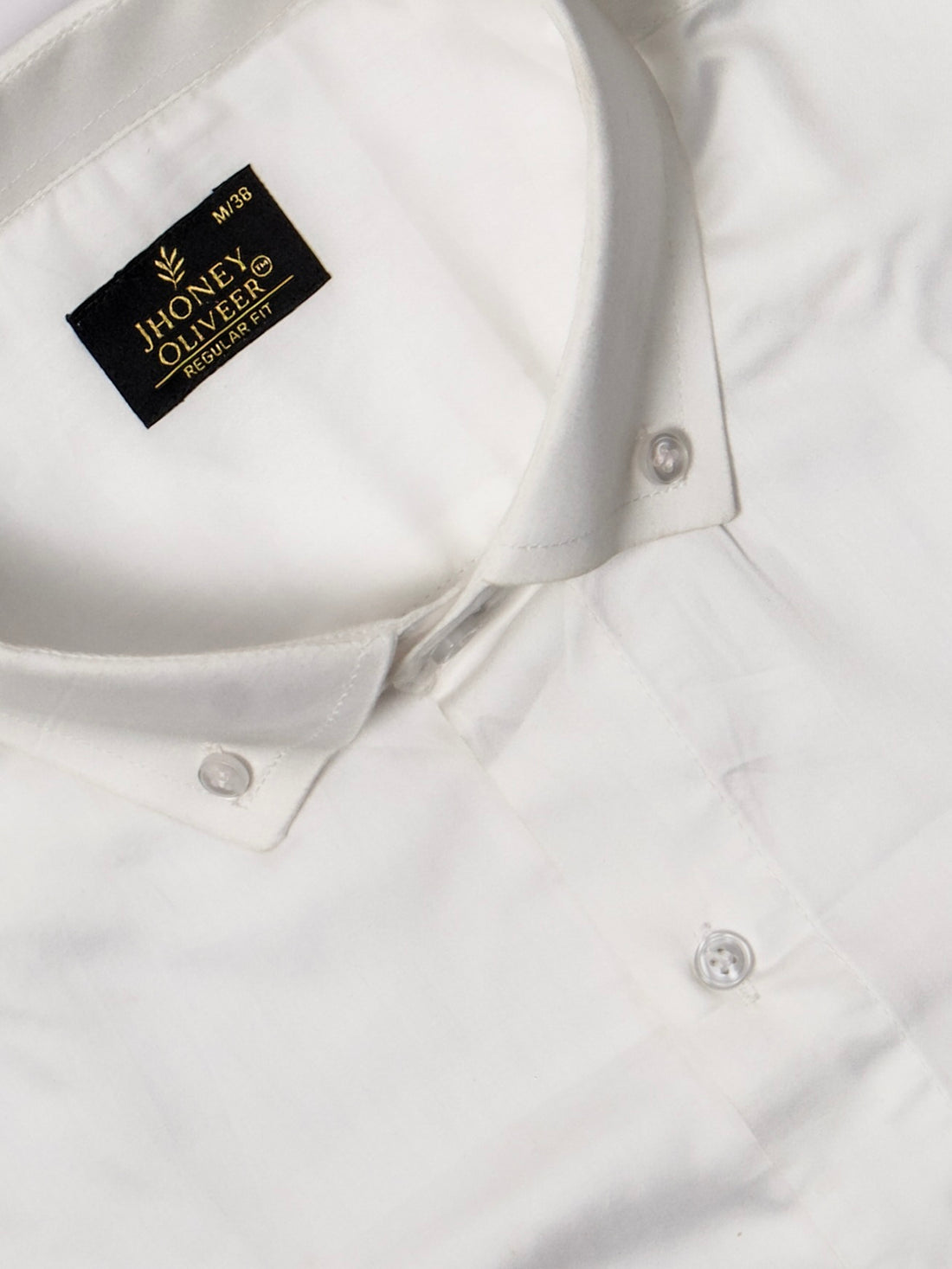 Classic White Premium Cotton Regular Fit Formal Shirt for Men