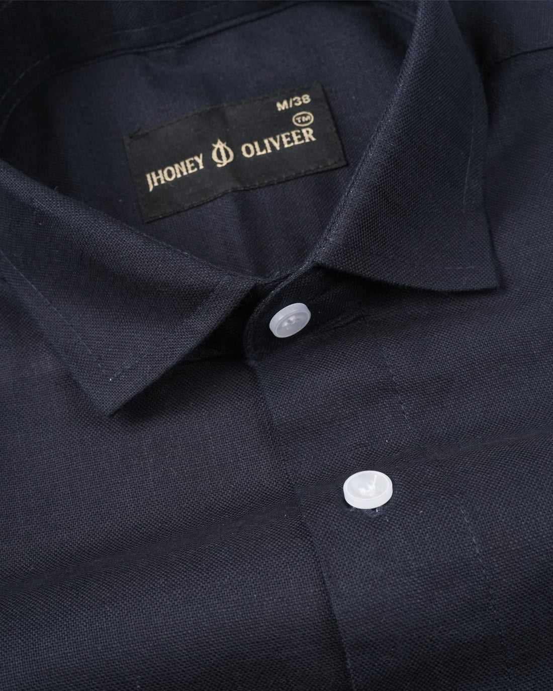 Midnight Black Signature Shirt – Men's Full Sleeve Textured Formal Shirt