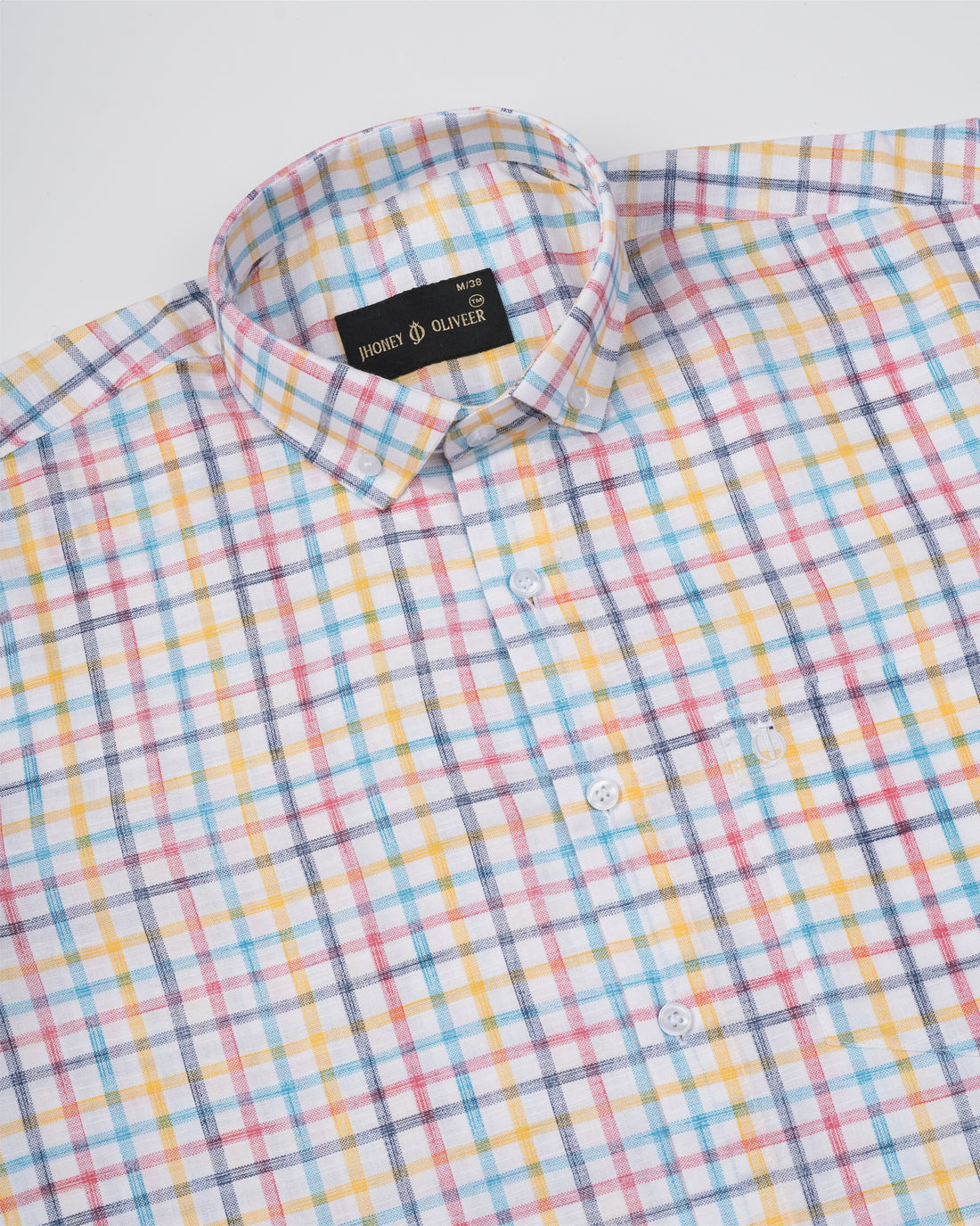 Summer Plaid Shirt – Men's Multicolor Check Full Sleeve Shirt